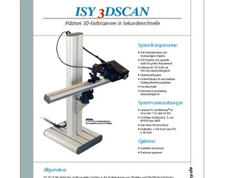 isy3DScan | Precise 3D-colour scanning in seconds!